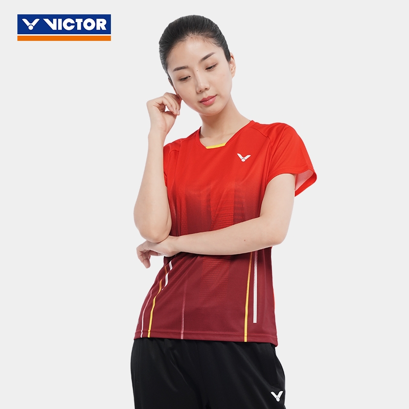 Victor威克多正品羽毛球服 胜利T-01008 T恤 女款